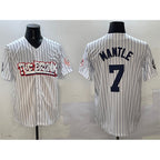 New York Yankees #7 Mickey Mantle White JEROMEN Bronx Graffiti Vapor Limited Stitched Jersey