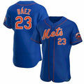 New York Mets #23 Javier Baez Royal JEROMEN Anthentic Jersey