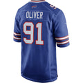 B.Bills #91 Ed Oliver Royal JEROMEN Team Game Player Jersey