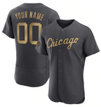 Custom Chicago White Sox Active Player Charcoal JEROMEN 2022 All-Star Flex Base Stitched Jersey