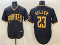 Pittsburgh Pirates #23 Mitch Keller Black JEROMEN 2026 City Connect Stadium Stitched Jersey