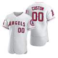 Custom Los Angeles Angels White JEROMEN 2020 Stitched Flex Base Jersey