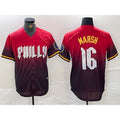 Philadelphia Phillies #16 Brandon Marsh Red JEROMEN 2024 City Cool Base Jersey