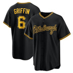 Pittsburgh Pirates #6 Konnor Griffin Black JEROMEN Alternate Replica Jersey