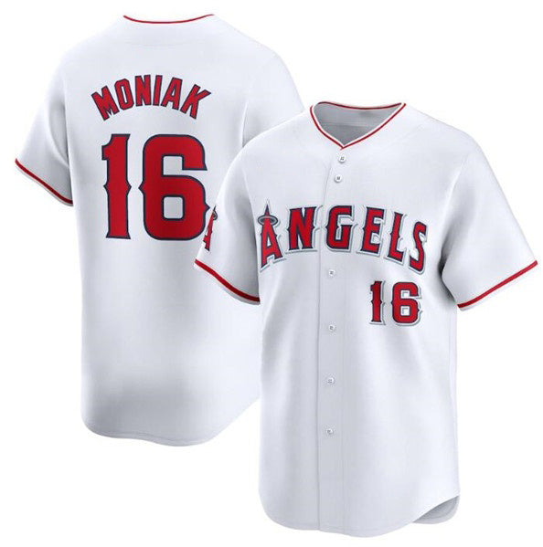Los Angeles Angels #16 Mickey Moniak White JEROMEN Home Limited Stitched Jersey