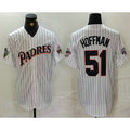 San Diego Padres #51 Trevor Hoffman White JEROMEN Pinstripe Jersey