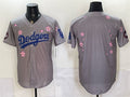 Los Angeles Dodgers Blank Grey JEROMEN 2025 Tokyo Series Limited Stitched Jersey