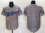 Los Angeles Dodgers Blank Grey JEROMEN 2025 Tokyo Series Limited Stitched Jersey