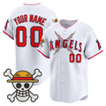 Custom Los Angeles Angels x One Piece White JEROMEN Vapor Premier Limited Jersey - Stitched