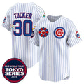 Chicago Cubs #30 Kyle Tucker White JEROMEN 2025 Tokyo Series Limited Stitched Jersey