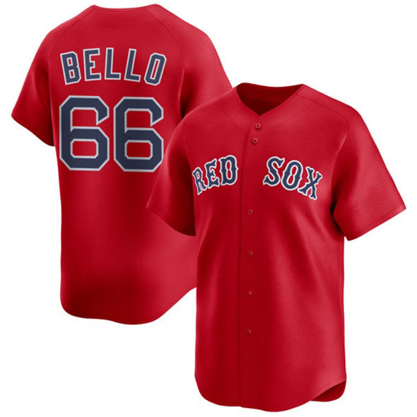 Boston Red Sox #66 Brayan Bello Red JEROMEN 2024 Alternate Limited Stitched Jersey