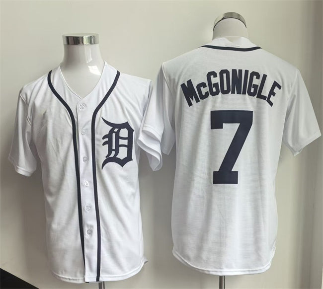 Detroit Tigers #7 Kevin McGonigle White JEROMEN Cool Base Stitched Jersey