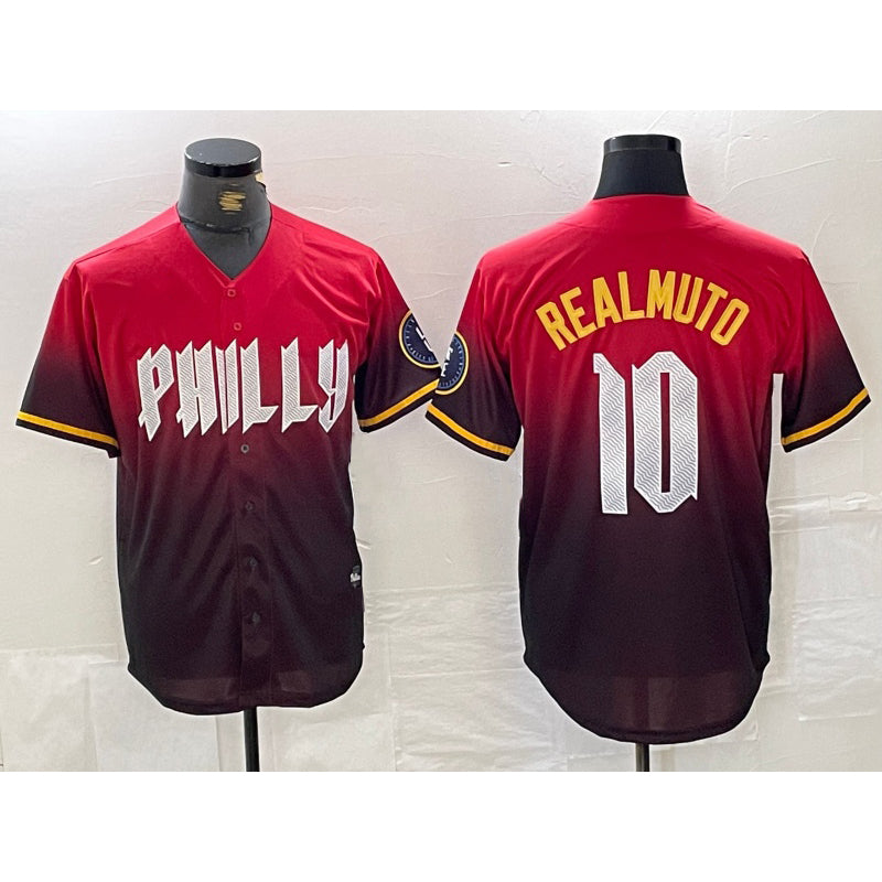 Philadelphia Phillies #10 JT Realmuto Red JEROMEN 2024 City Cool Base Jersey