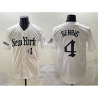 New York Yankees #4 Lou Gehrig White JEROMEN 'Gothic Legacy Edition' Vapor Premier Limited Stitched Jersey