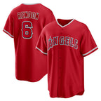 Los Angeles Angels #6 Anthony Rendon Red JEROMEN Alternate Replica Player Name Jersey