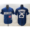 Detroit Tigers #25 Matt Manning Number 2024 Navy JEROMEN City Connect Cool Base Limited Stitched Jersey