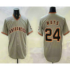 San Francisco Giants #24 Willie Mays Grey JEROMEN Limited Stitched Jersey