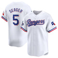 Texas Rangers #5 Corey Seager White JEROMEN 2023 World Series Champions Stitched Jersey