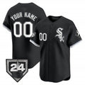 Custom Chicago White Sox 2024 Spring Training Patch Vapor Premier Limited Jersey ¨C Black JEROMEN