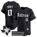 Houston Astros #0 Orbit Black JEROMEN 'Gothic Edition' Vapor Limited Stitched Jersey