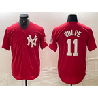 New York Yankees #11 Anthony Volpe Red JEROMEN Fashion Cool Base Jersey