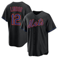 New York Mets #12 Francisco Lindor Black JEROMEN Alternate Replica Jersey