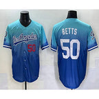 Los Angeles Dodgers #50 Mookie Betts Blue JEROMEN 2025 City Connect Limited Stitched Jersey