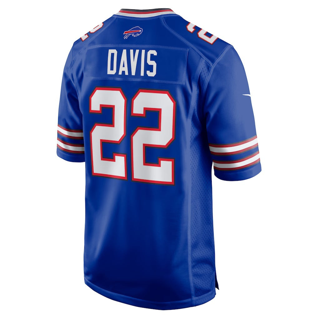 B.Bills #22 Ray Davis Royal JEROMEN Game Jersey
