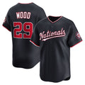 Washington Nationals #29 James Wood Navy JEROMEN Alternate Limited Player Jersey