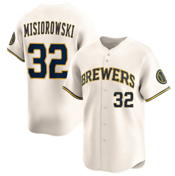 Milwaukee Brewers #32 Jacob Misiorowski Cream JEROMEN 2025 Limited Stitched Jersey