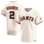 San Francisco Giants #2 Willy Adames Cream JEROMEN Home Limited Player Jersey