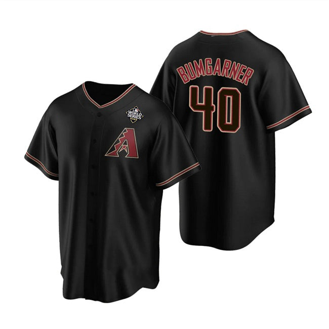 Arizona Diamondbacks #40 Madison Bumgarner Black JEROMEN 2023 World Series Cool Base Stitched Jersey