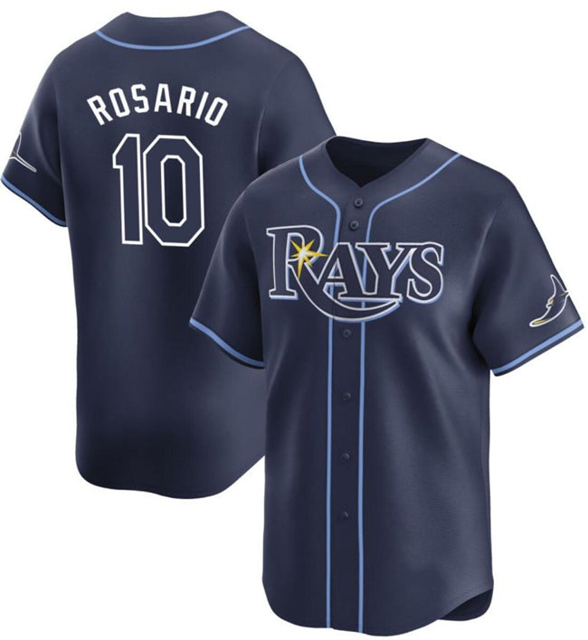 Tampa Bay Rays #10 Amed Rosario Navy JEROMEN Away Limited Stitched Jersey