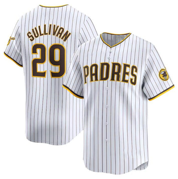 San Diego Padres #29 Brett Sullivan White JEROMEN 2024 Home Limited Stitched Jersey