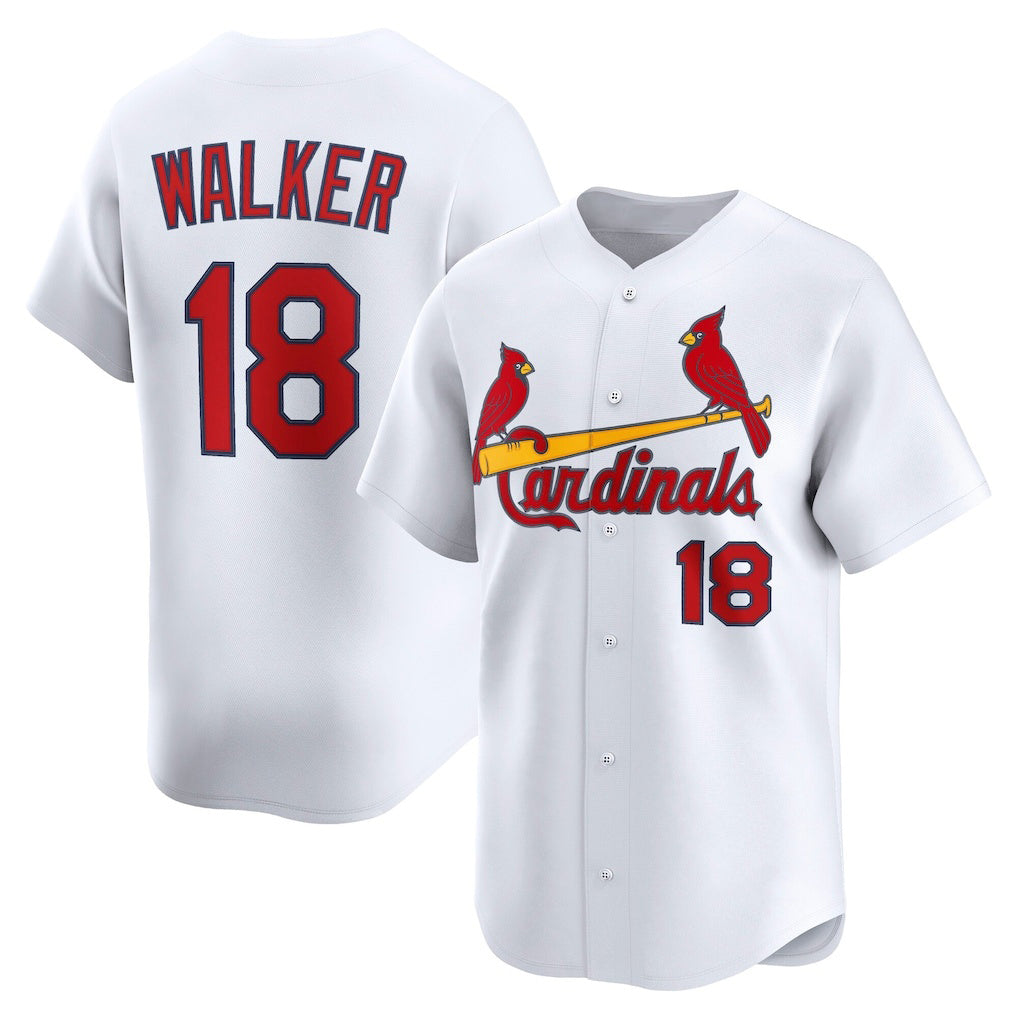 St. Louis Cardinals #18 Jordan Walker White JEROMEN Home Limited Player Jersey