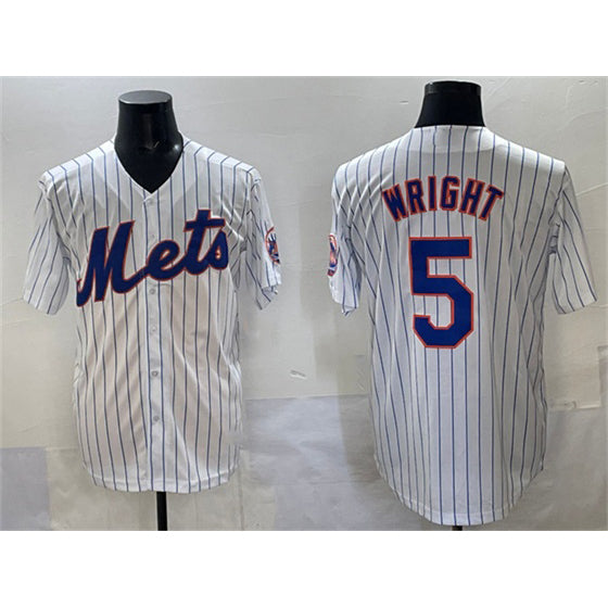 New York Mets #5 David Wright White JEROMEN Stitched Jersey