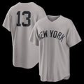 New York Yankees #13 Jazz Chisholm Jr. Gray JEROMEN Road Replica Jersey