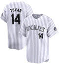 Colorado Rockies #14 Ezequiel Tovar White White JEROMEN Home Limited Stitched Jersey