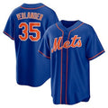 New York Mets #35 Justin Verlander Blue JEROMEN Stitched Cool Base Jersey
