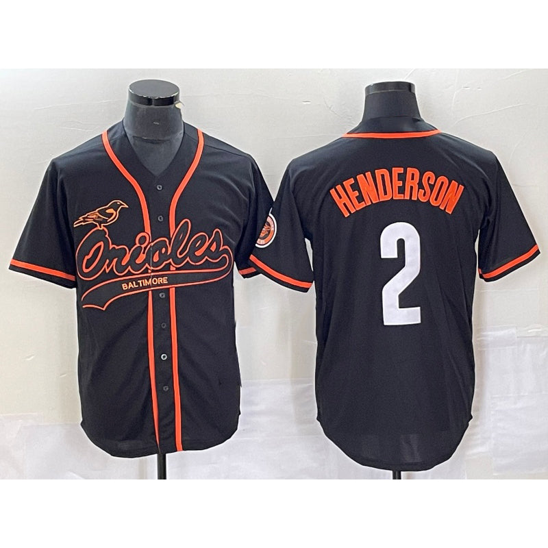 Baltimore Orioles #2 Gunnar Henderson Black JEROMEN Cool Base Stitched Jersey