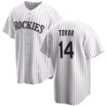 Colorado Rockies #14 Ezequiel Tovar White JEROMEN Cool Base Stitched Jersey