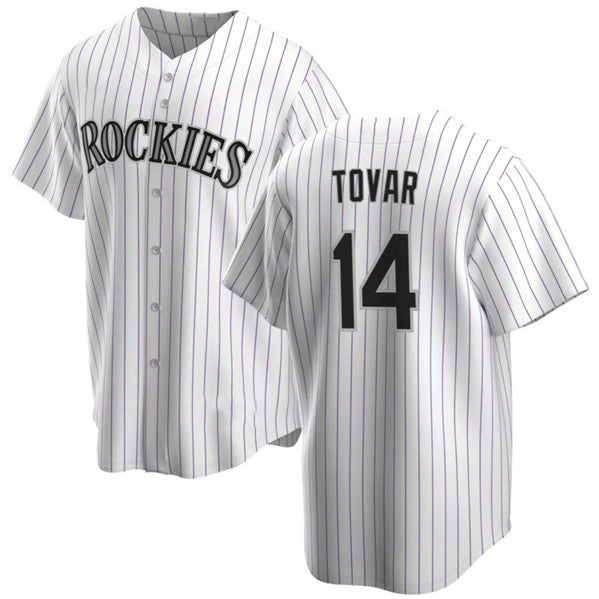 Colorado Rockies #14 Ezequiel Tovar White JEROMEN Cool Base Stitched Jersey