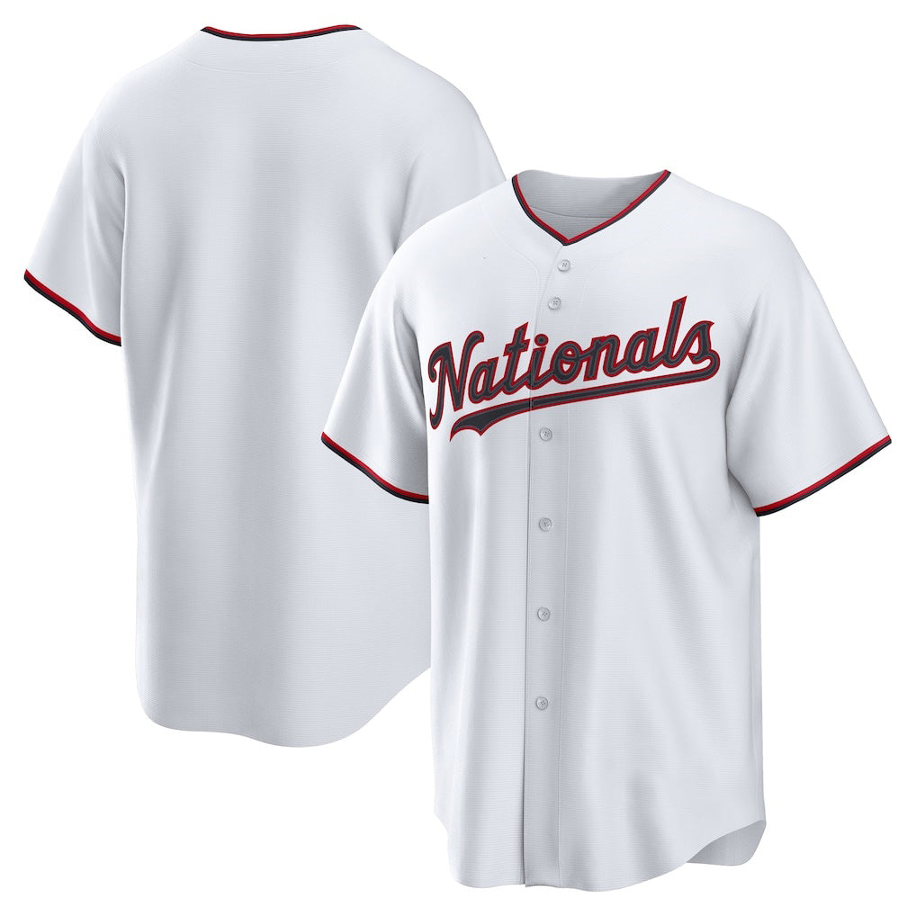 Washington Nationals White JEROMEN Home Replica Jersey