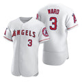 Los Angeles Angels #3 Waylor Ward White JEROMEN Flex Base Stitched Jersey