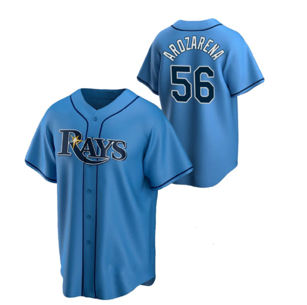 Tampa Bay Rays #56 Randy Arozarena Blue JEROMEN Cool Base Stitched Jersey