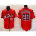 Detroit Tigers #20 Spencer Torkelson Orange JEROMEN With Patch Vapor Premier Limited Stitched Jersey
