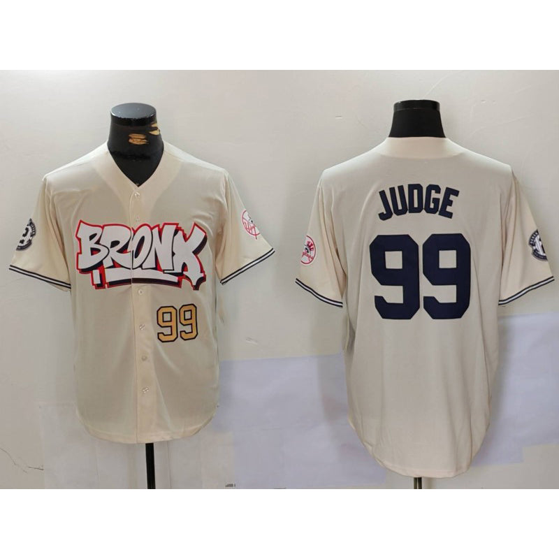 New York Yankees #99 Aaron Judge Cream JEROMEN Limited Stitched Jerseys