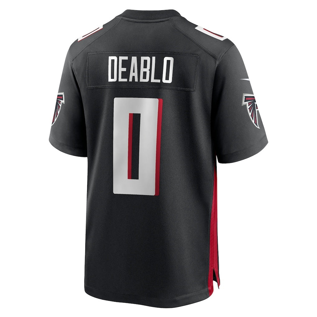 A.Falcons #0 Divine Deablo Black JEROMEN Team Game Jersey