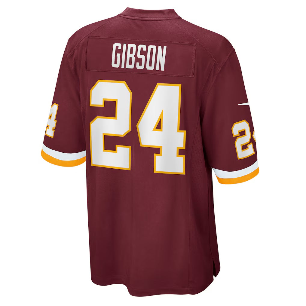 W.Football Team #24 Antonio Gibson Burgundy JEROMEN Game Player Jersey