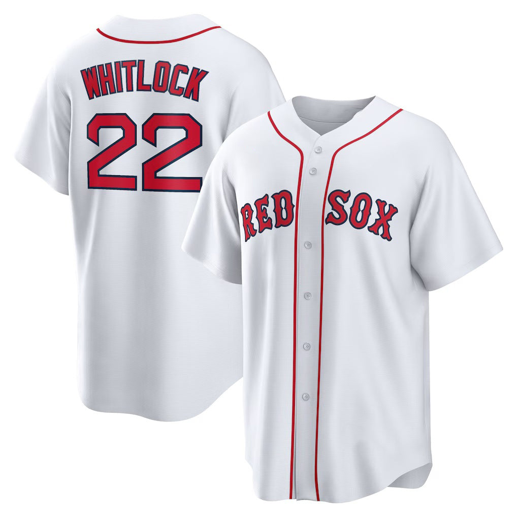 Boston Red Sox #22 Garrett Whitlock White JEROMEN Home Replica Jersey